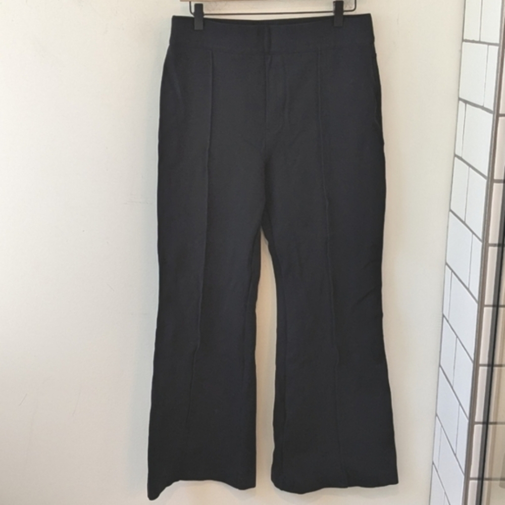 SPANX Perfectfit Ponte Flare Pants Black Size XL Petite Office Business Stretch